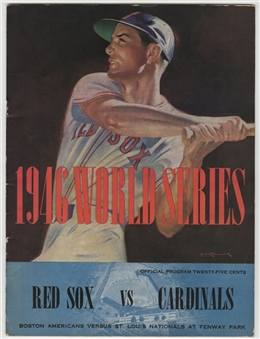 1946 World Series Boston Red Sox/ St Louis Cardinals Official Program